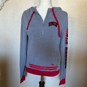 Women’s Victoria’s Secret PINK UNLV Rebels Quarter Zip Sweatshirt M